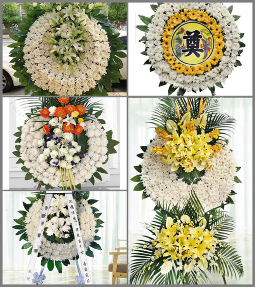广东梅州市五华县周江镇兰鱼村花圈速递